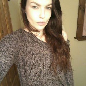 //FLASH SALE//FREE People Off Shoulder Sweater